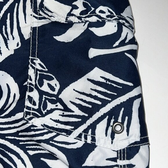 Mens Swim Trunks Size 2XL Blue Pineapple Tropical Coconut Boy Travel Beach Swim - Picture 3 of 16